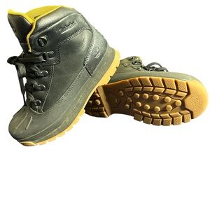 Timberland Kids Black and Tan Boots